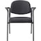 Global Industrial Contoured Chair With Arms, Fabric Upholstery, Black 516129BK - alternate 4
